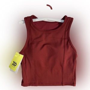 NEW all in motion XS sports bra garnet red